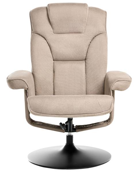 Fernsehsessel NYKS 2-tlg Beige - Schwarz - Grau - Textil - 87 x 98 x 81 cm