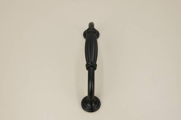Möbelgriff Miral Schwarz - Metall - 2 x 4 x 12 cm