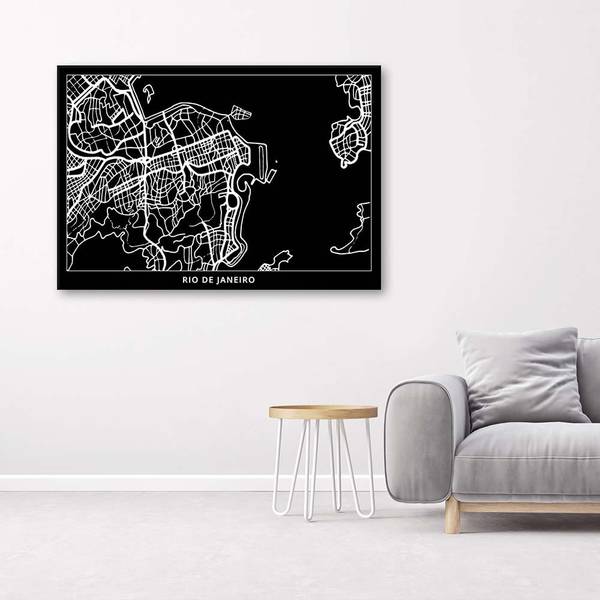 Tableau déco rio de janeiro plan 60 x 40 cm