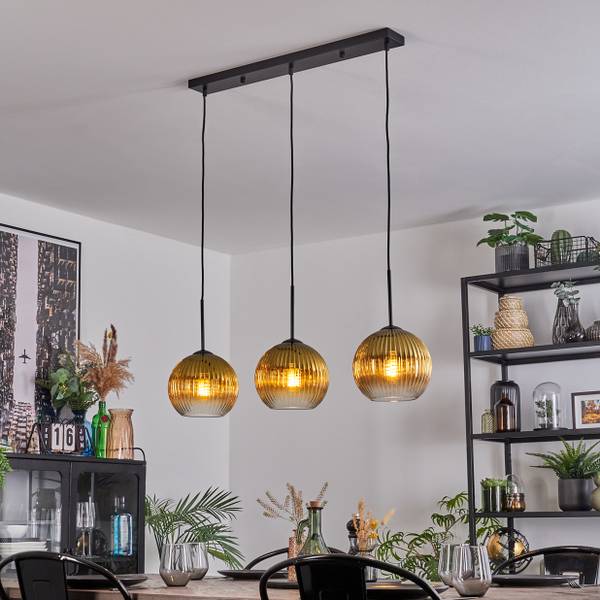 Pendelleuchte Cesaro Gold - Metall - 8 x 120 x 70 cm