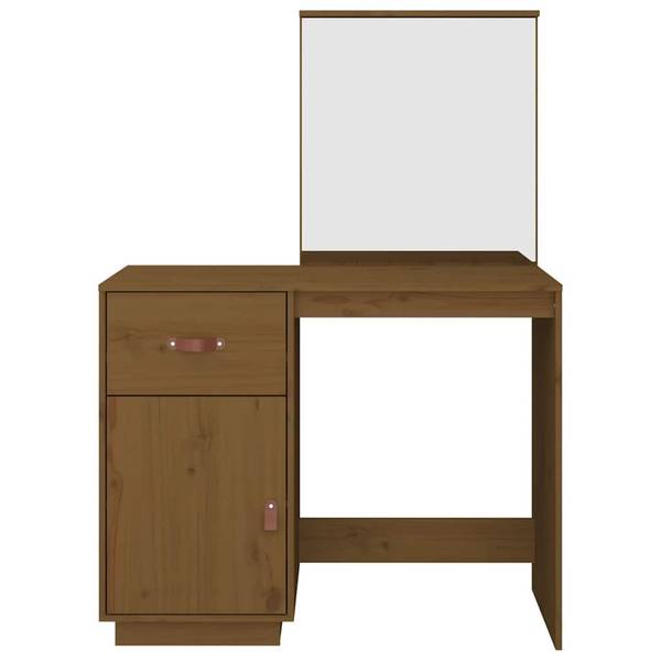 Coiffeuse 3017176 Marron - Pin - 95 x 134 x 50 cm