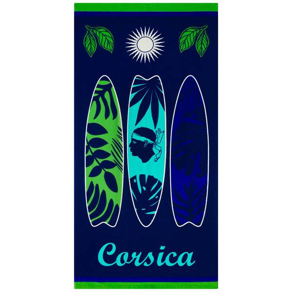 Strandtuch Algajola Blau - Textil - 70 x 1 x 140 cm