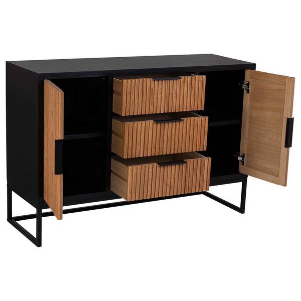 Sideboard Saori Braun - Holzwerkstoff - 120 x 81 x 40 cm