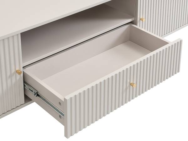 TV-Board CALITARO Beige - Holz teilmassiv - 178 x 55 x 40 cm