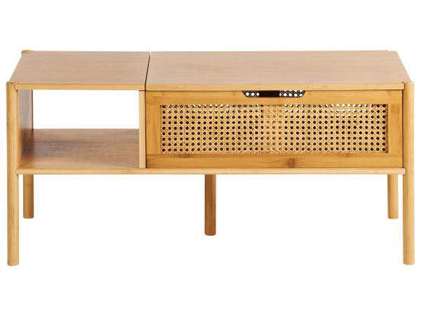 Couchtisch SURREY Blau - Bambus - 99 x 43 x 1 cm
