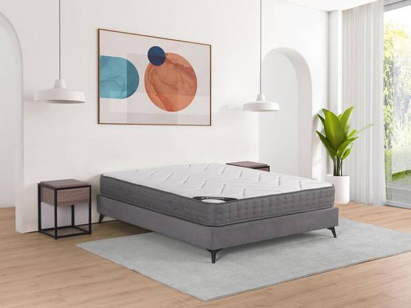 Standardmatratze BABYLONE Weiß - Textil - 200 x 23 x 140 cm