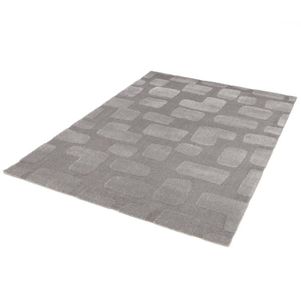 Kurzflorteppich  Meran Grau - Polyester - 200 x 290 cm