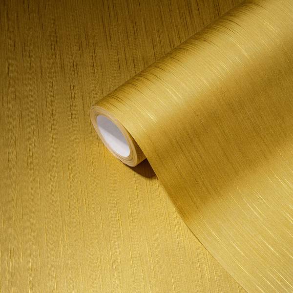 Vliestapete 4154 einfarbig Struktur Gelb - Fleece - 53 x 1005 x 1 cm