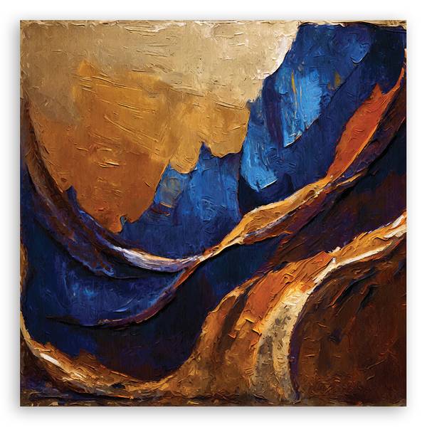 Wandbild abstraktion retro im 40 x 40 cm
