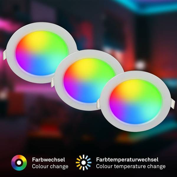 Einbauleuchten 3945034 3 Stk. Grau