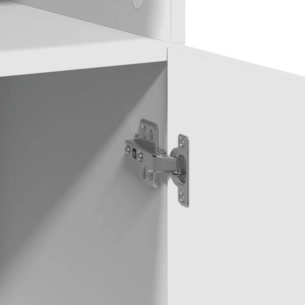 Highboard DE6886 Weiß - Holzwerkstoff - 80 x 185 x 43 cm