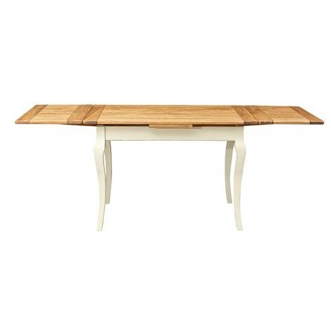 Esstisch Ausziehbar 120x80cm Braun - Weiß - Linde - 80 x 80 x 120 cm