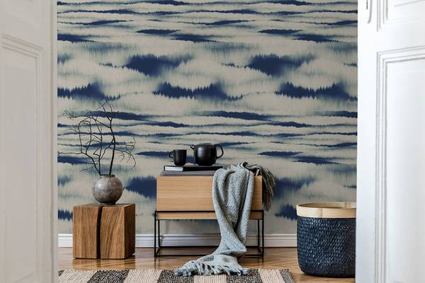 Panorama-Tapete Baïna Dunkelblau