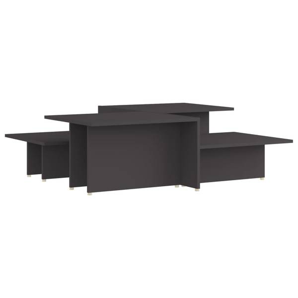 Couchtisch 805566 2-tlg Grau - Holzwerkstoff - 50 x 33 x 112 cm