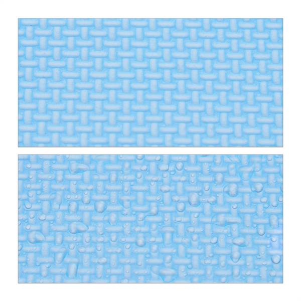 18-tlg. Puzzlematte Wolke Blau - Weiß - Kunststoff - 32 x 1 x 32 cm