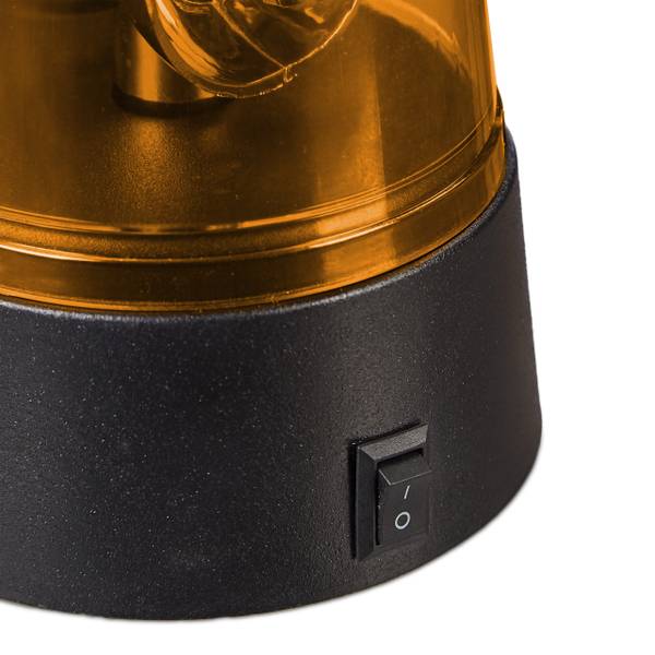 Rundumleuchte 2er Set orange Schwarz - Orange - Kunststoff - 10 x 12 x 10 cm