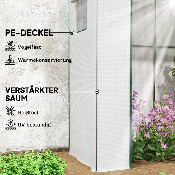 Gewächshaus 84H-063V00WT Weiß