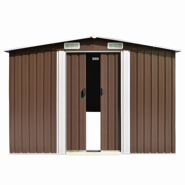 Gewächshaus 3005144 Braun - Stahl - 257 x 181 x 489 cm
