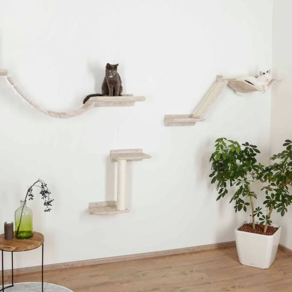 Katzenbaum 425774 Beige - Massivholz - 37 x 30 x 37 cm
