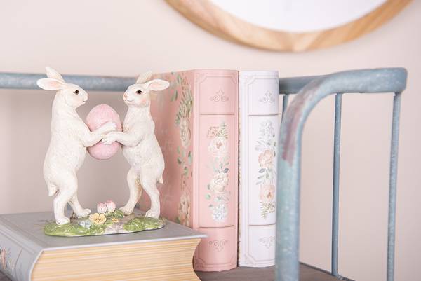 Dekorationsfigur Kaninchen Easter&Omari Beige - Kunststoff - 5 x 13 x 11 cm