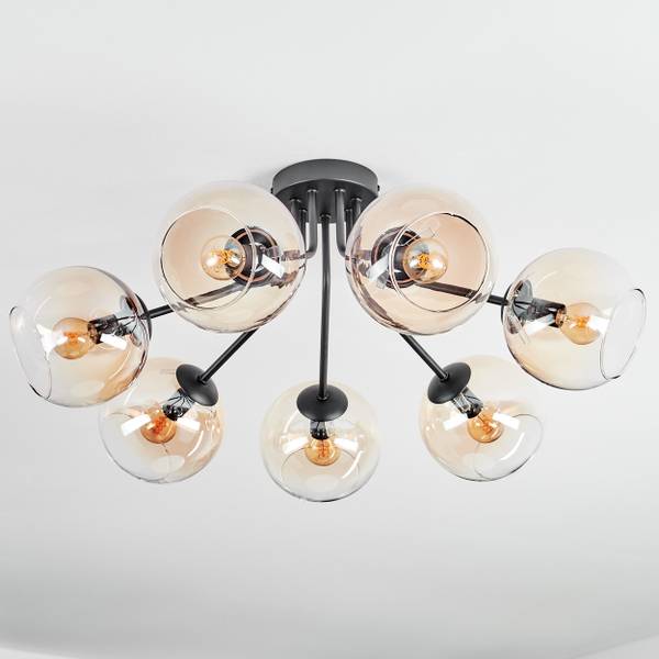 Deckenleuchte Cesaro Braun - Metall - 70 x 31 x 70 cm