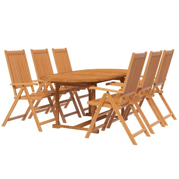 Garten Essgruppe 3011513 (7-teilig) Braun - Akazie - 57 x 111 x 69 cm