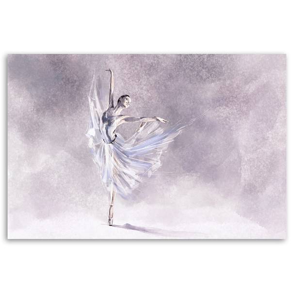 Tableau déco pirouette de ballerine 100 x 70 cm
