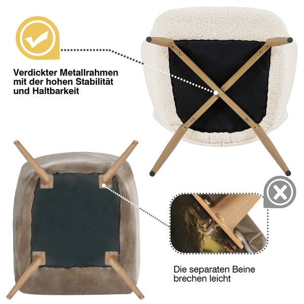 Ohrensessel ARS53 Cremeweiß