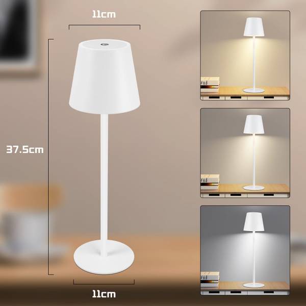 Lampe de table LED Regensburg Blanc