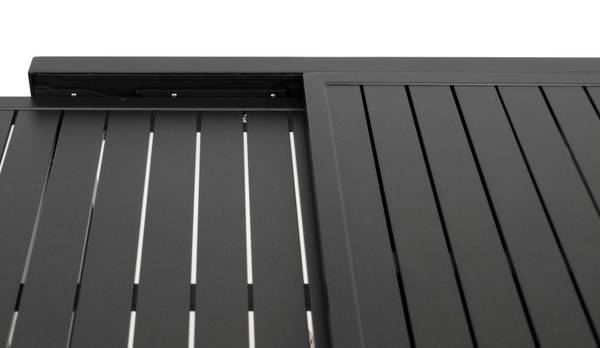 Gartengarnitur ALCUDIA 5-teilig Schwarz - Grau - Aluminium - 70 x 76 x 70 cm