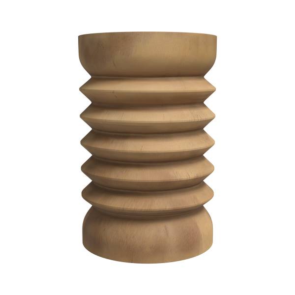 Tabouret rond en bois de suar D30 cm Marron - Bois massif - 30 x 45 x 30 cm