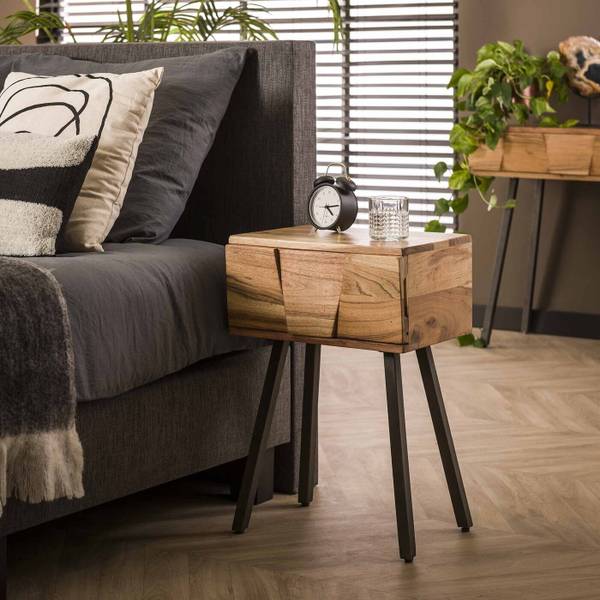 Kast Demn bruin - massief hout - 60 x 30 x 40 cm