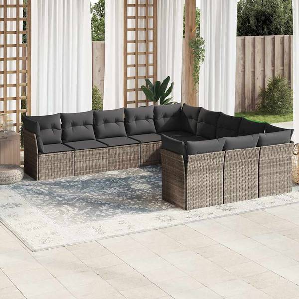 Loungeset 3035204-1 set van 11 lichtgrijs