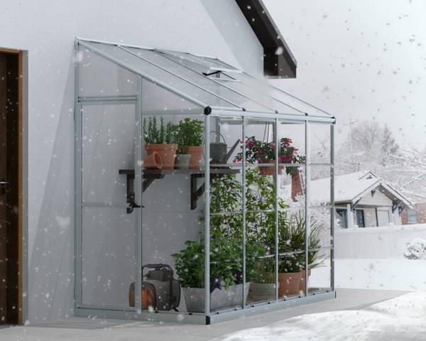 Minigewächshaus Lean To 124 x 225 x 244 cm