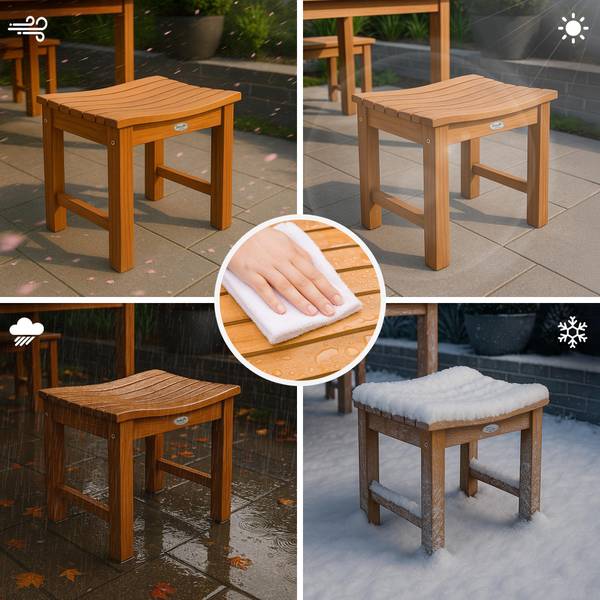Sitzhocker Bibury Holzwerkstoff - 51 x 43 x 39 cm