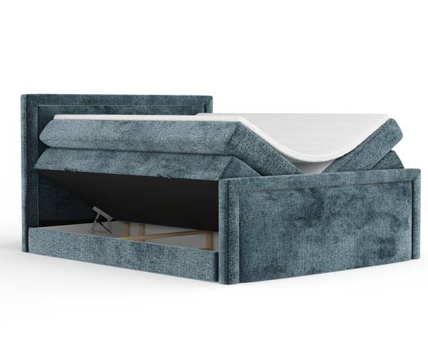 Boxspringbett Lavenda Blau - Liegefläche Breite: 200 cm