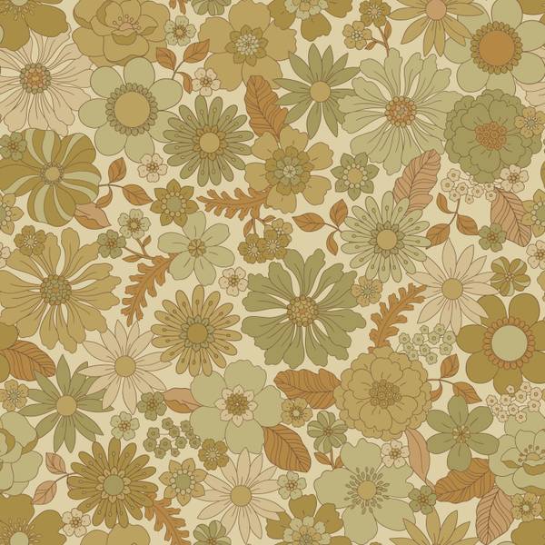 Tapete 130964 Grün - Fleece - 50 x 900 x 50 cm