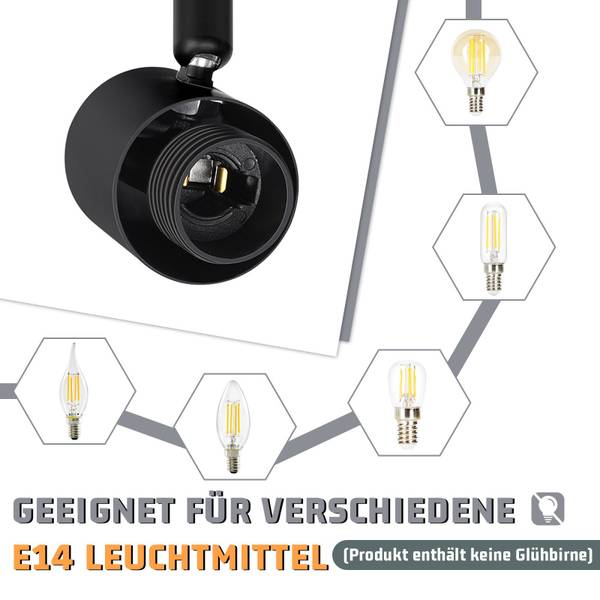 Deckenleuchte Buckley Schwarz