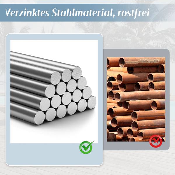 Gartenmöbel-Set WoodyMeta 3-teilig Grau - Glas - Metall - Kunststoff - 183 x 63 x 121 cm