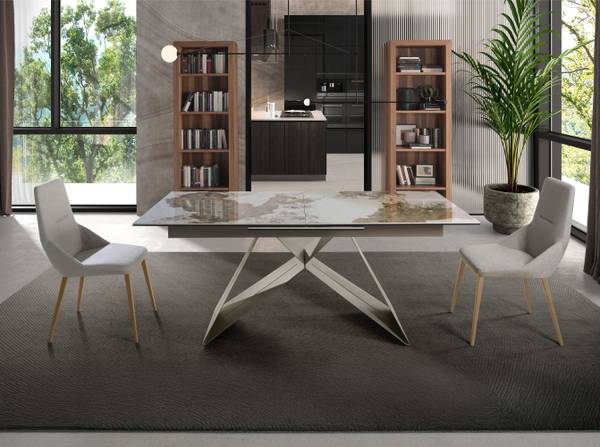 Stuhl 4132 Grau - Flachgewebe - Webstoff - 48 x 90 x 60 cm