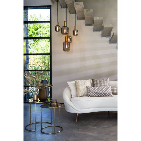 Suspension Lekar Marron - Verre clair - 66 x 80 x 66 cm