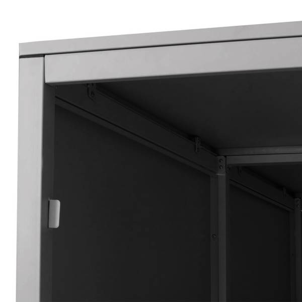 2er-Fahrradgarage L56c Hellgrau
