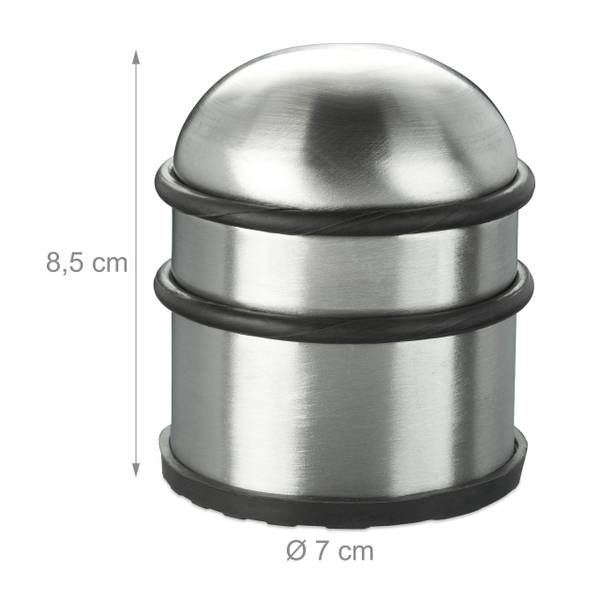 Butoir de porte acier inoxydable argenté Nombre de pièces dans le lot : 1