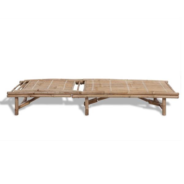 Sonnenliege 41499 Braun - Bambus - 65 x 87 x 200 cm