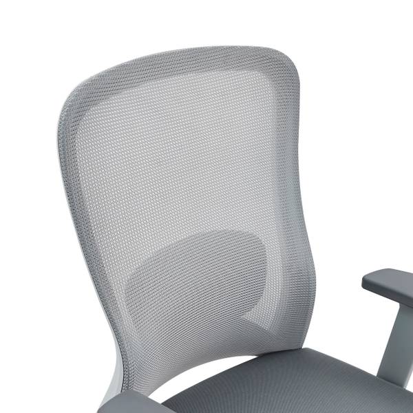 Bürodrehstuhl Top Work 44 W Grau - Polyester - 60 x 136 x 68 cm