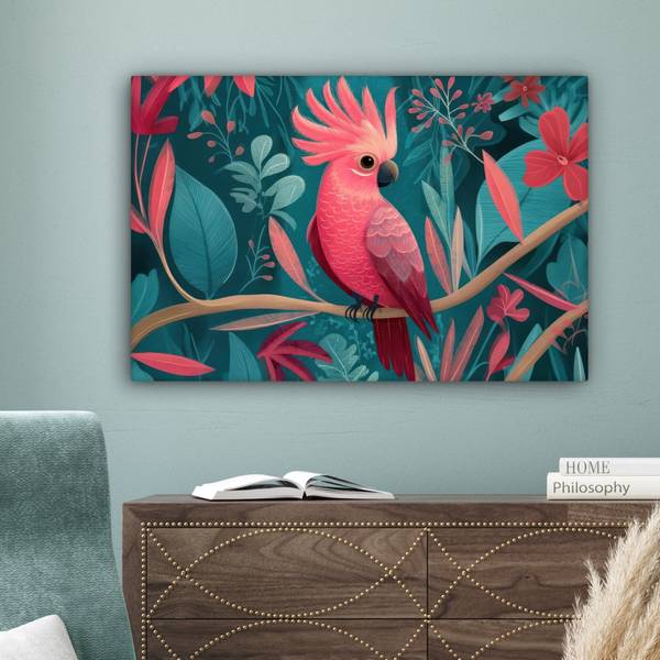 LEINWANDBILD Kakadu 90 x 60 cm