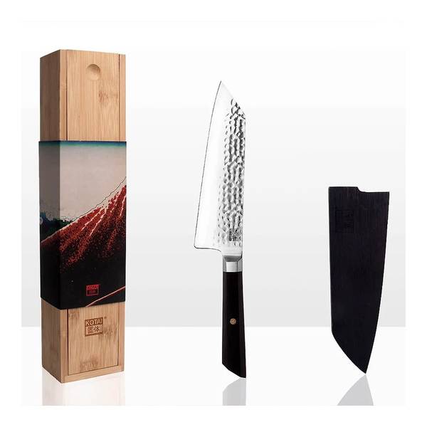 Messer Santoku Bunka Grau - Edelstahl - 1 x 30 x 30 cm