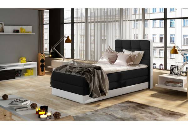 Box Spring Lit Leo Noir