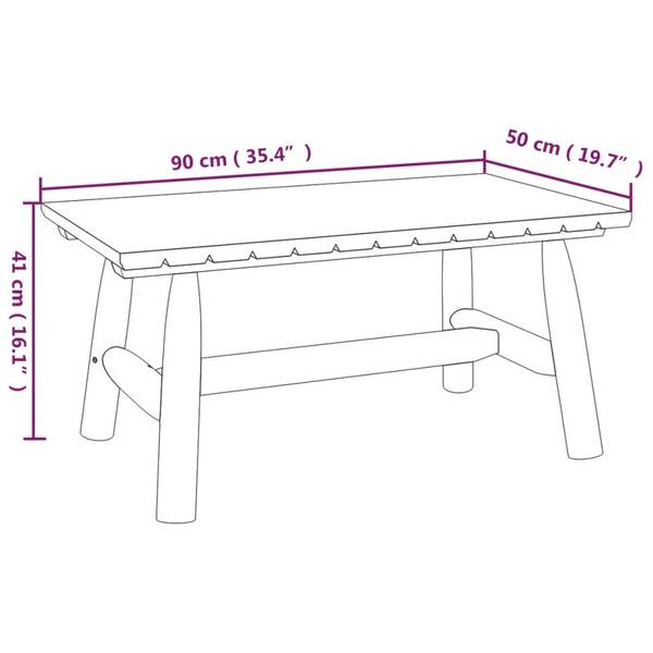 Garten-Lounge-Set 3029283-3 3-teilig Braun - Massivholz - 96 x 101 x 69 cm