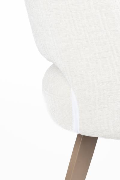 Esszimmerstuhl YVES  2er-Set Beige - Textil - 53 x 84 x 60 cm